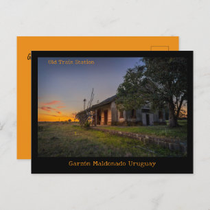 Garzón Old Train Station Maldonado Uruguay Postcard