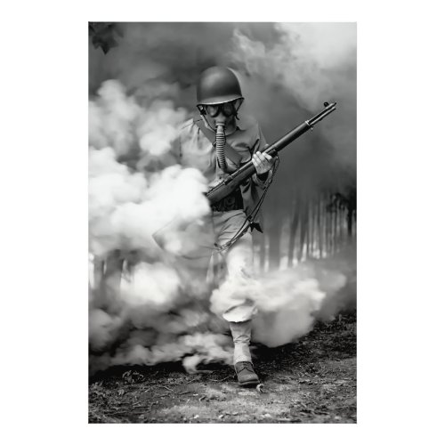 Gas Attack 1942 Photo Print