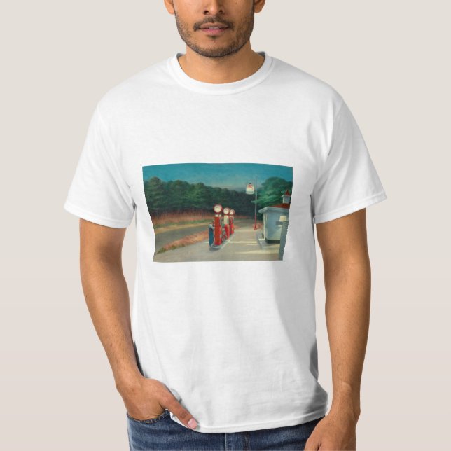 Gas - Edward Hopper T-Shirt (Front)