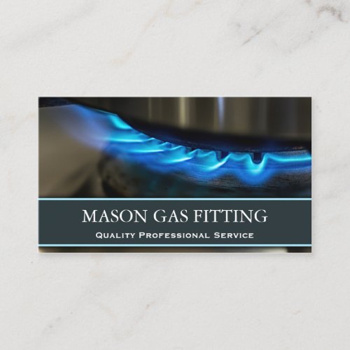 Gas Engineer  Fitter Photo Business Card