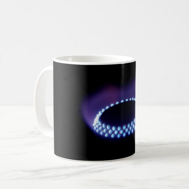 Gas flame coffee mug (Front Left)