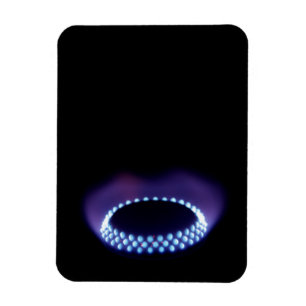 Gas flame magnet