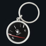 Gas Gauge Indicator Keychain<br><div class="desc">A picture of a gas gauge sitting on empty.</div>