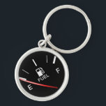 Gas Gauge Indicator Keychain<br><div class="desc">A picture of a gas gauge sitting on empty.</div>