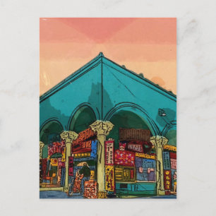 Gas House - Venice Beach California Postcard