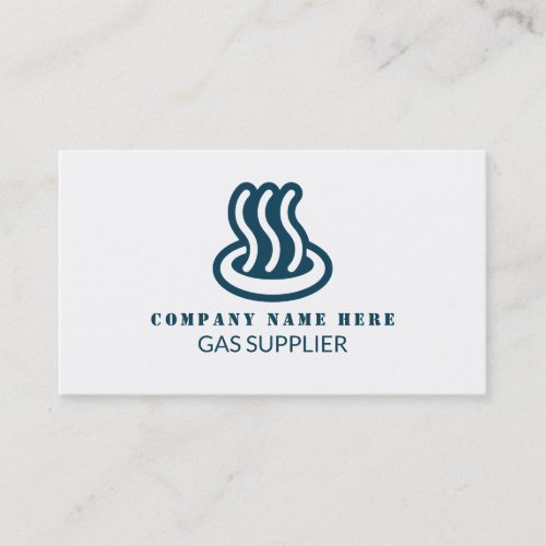 Gas Icon Gas Engineer  Supplier Business Card