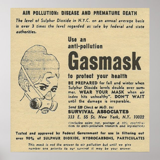 gas mask ad poster (Front)
