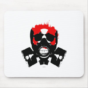 Gas Mask - Charcoal Resist - Radioactive Symbol - Mouse Pad