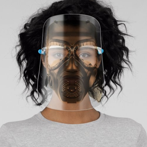 Gas Mask Face Shield _ Bronze