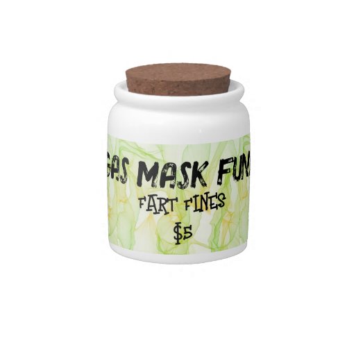 Gas Mask Fund Funny Fart FIne Candy Jar