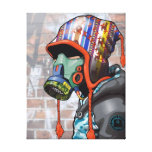 Gas Mask Graffiti Guy Canvas Print at Zazzle