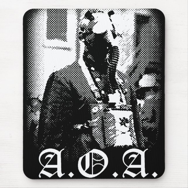 gas mask mouse pad (Front)