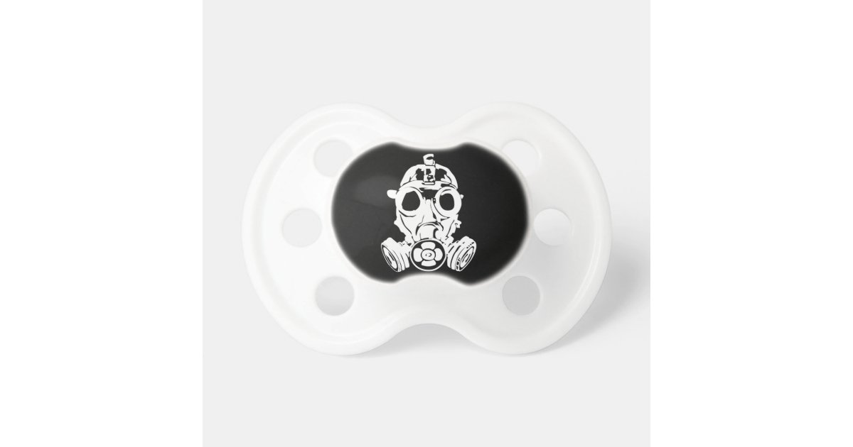 Gas mask pacifier Zazzle