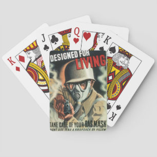 Gas Mask Poker Cards