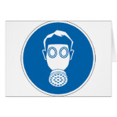 Gas Mask Sign (Front Horizontal)