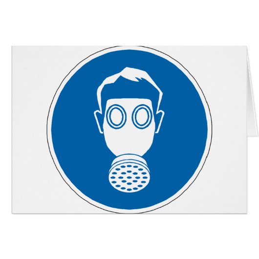 Gas Mask Sign (Front Horizontal)