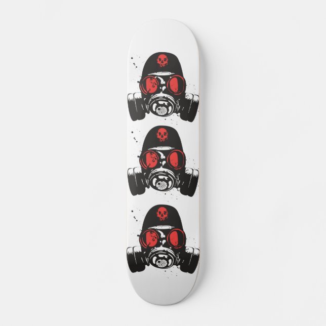 Gas Mask Skateboard (Front)