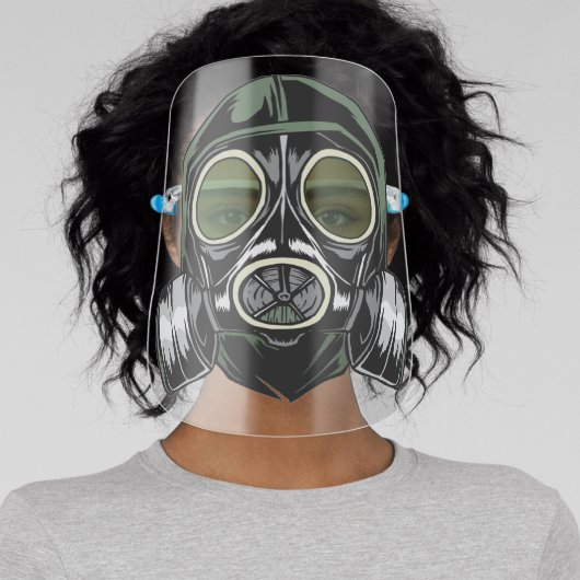 Gas Mask Toxic Grunge Green (Insitu)