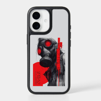 Gas Mask Trash Polka Red Black Phone Case
