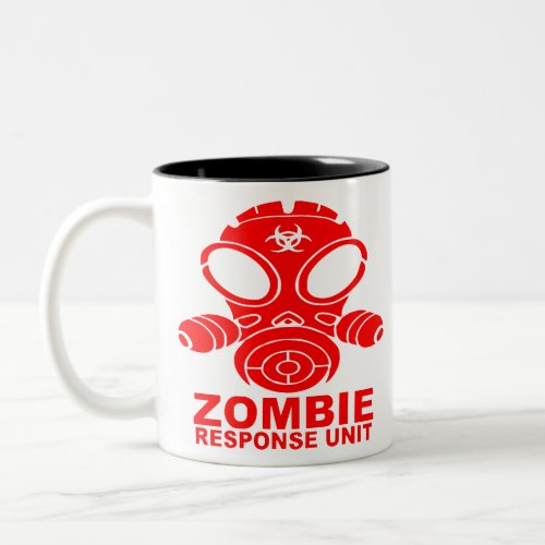 Gas Mask Zombie Response Team 2  Two_Tone Coffee Mug