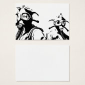 Gas Masks in Black (Front & Back)