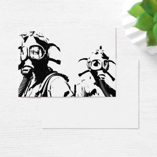 Gas Masks in Black (Desk)