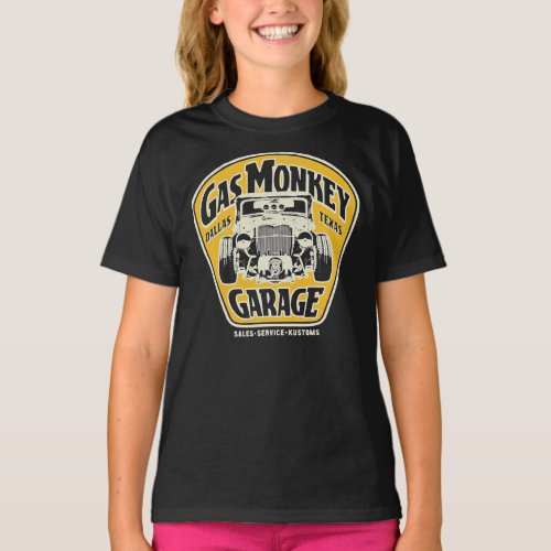 Gas Monkey Garage Muscle Car Sign Logo Classic T_S T_Shirt