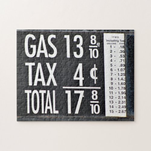 Gas Price of the Past Jigsaw Puzzle