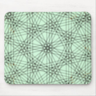 Gas Pump Milk Glass Kaleidoscope Mouse Pad