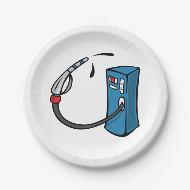 Gas Pump Paper Plates (Front)