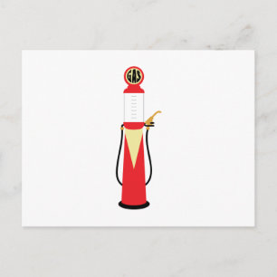 Gas Pump Postcard
