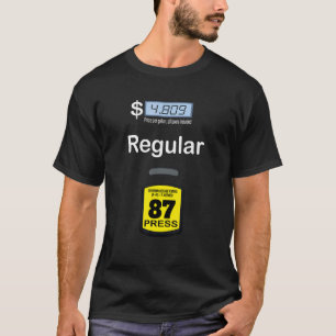 Gas Pump Regular Costume Blue Regular Gas T-Shirt