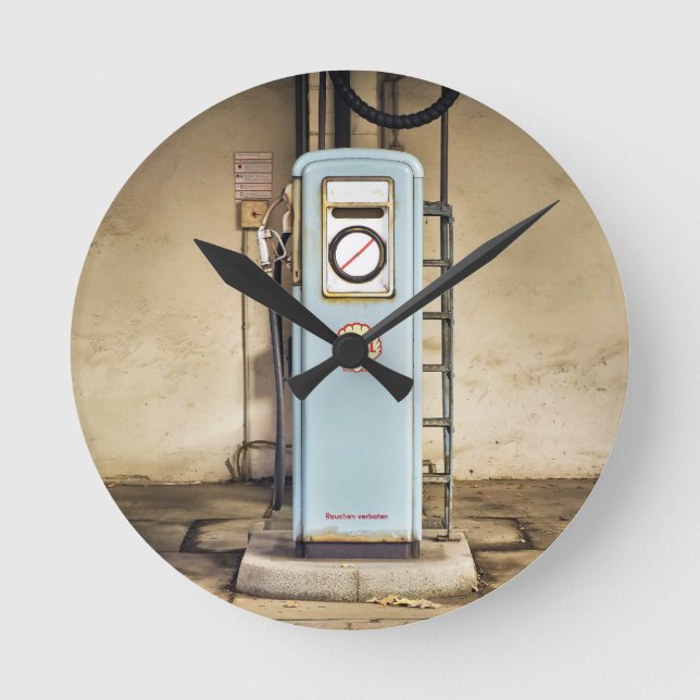 gas-pump round clock (Front)