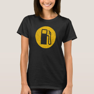 Gas Pump Symbol Low Fuel Symbol Dash Light T-Shirt
