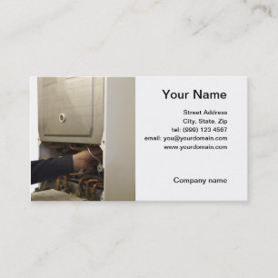 gas service engineer business card