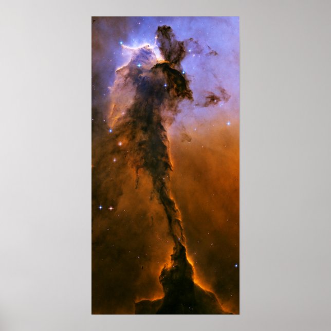 Gas Spire In The Eagle Nebula Poster (Front)