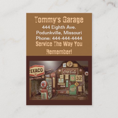 Gas Station / Automotive Business Card