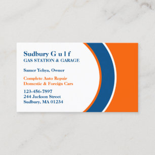 Gas Station Business Card Template