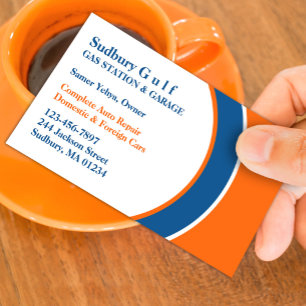 Gas Station Business Card Template