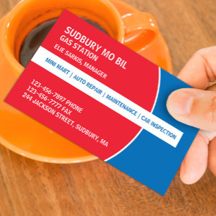 Gas Station Business Card Template