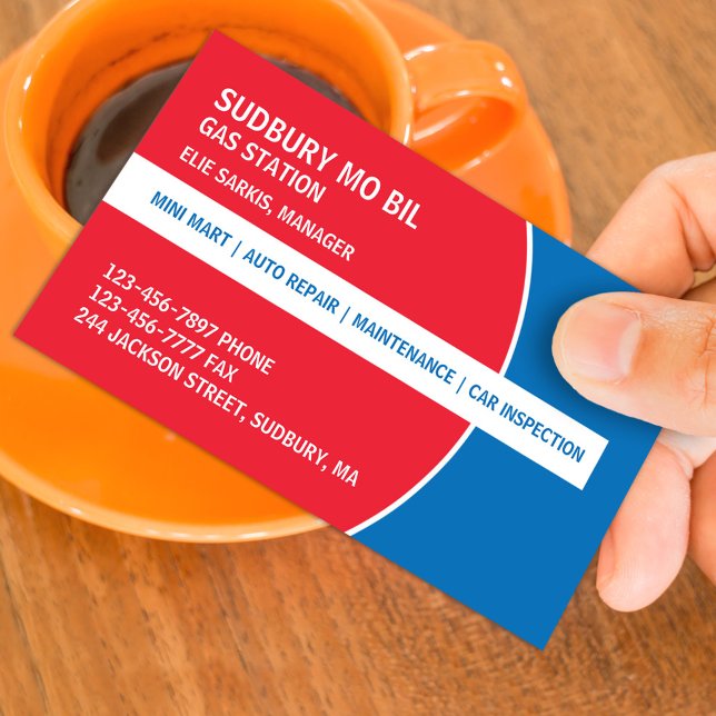 Gas Station Business Card Template (Creator Uploaded)