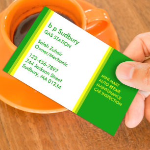 Gas Station Business Card Template