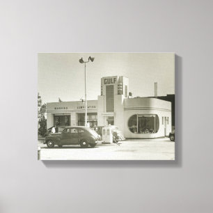 Gas Station Canvas Print