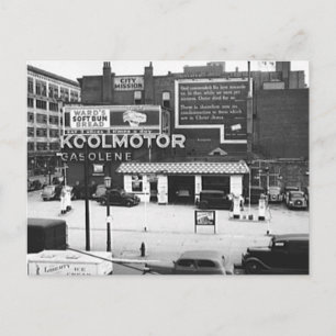 Gas Station Cleveland Ohio Vintage Photo Postcard
