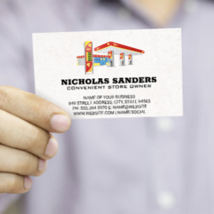 Gas Station   Convenient Store Business Card