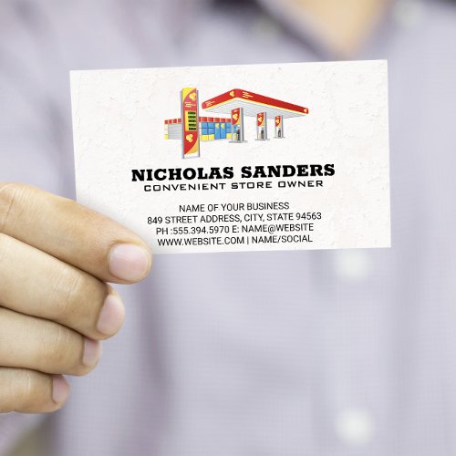 Gas Station  Convenient Store Business Card