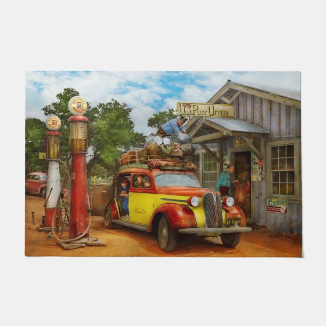 Gas Station - Fresh delivery to Pie Town 1940 Doormat (Front)