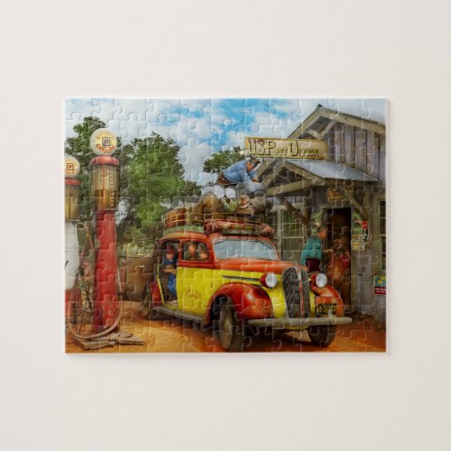 Gas Station _ Fresh delivery to Pie Town 1940 Jigsaw Puzzle
