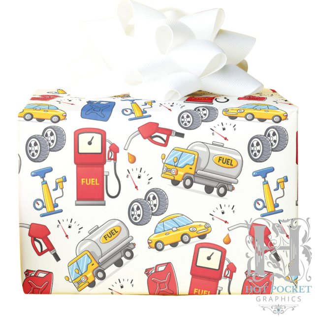 Gas Station Gift Wrapping Paper (Creator Uploaded)
