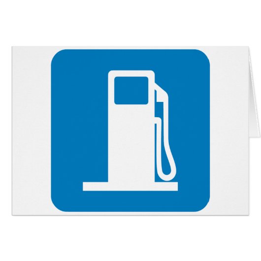 Gas Station Highway Sign Cards (Front Horizontal)